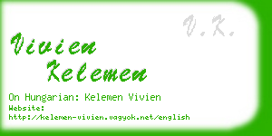 vivien kelemen business card
